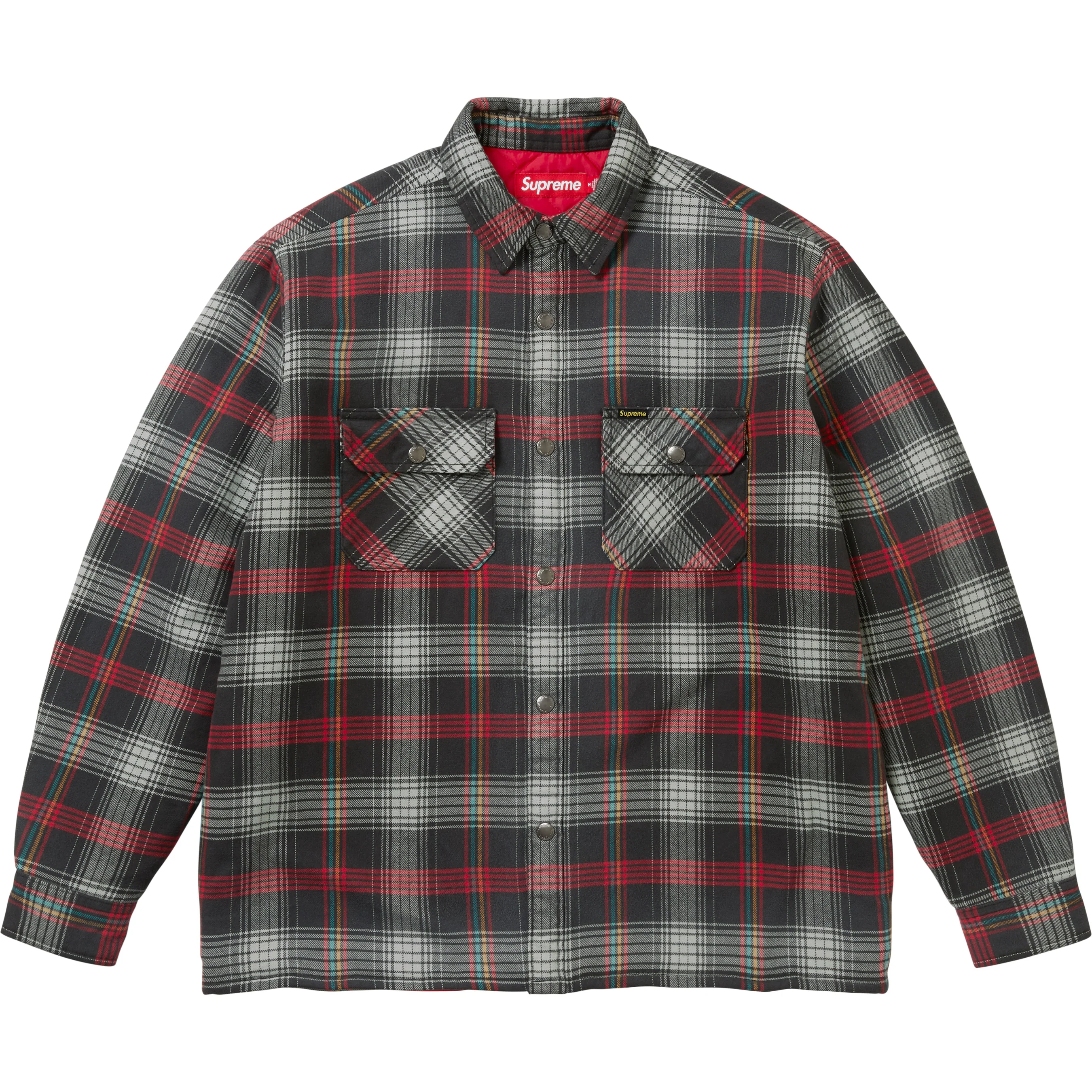 Quilted Lined Flannel Snap Shirt view 9